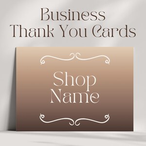 Editable Thank You Package Insert, Small Business Canva Template, Customer Appreciation Card, Printable Thank You Note, Instant Download