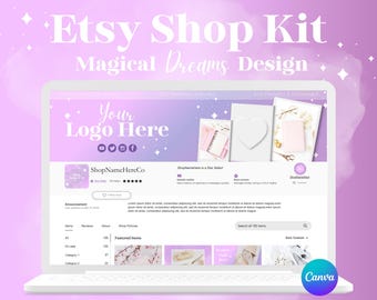 Etsy Shop Kit Canva Templates - Etsy Shop Banners, Listing Thumbnails, Etsy Shop Icons & more - Ultimate Kit for Successful Etsy Sellers