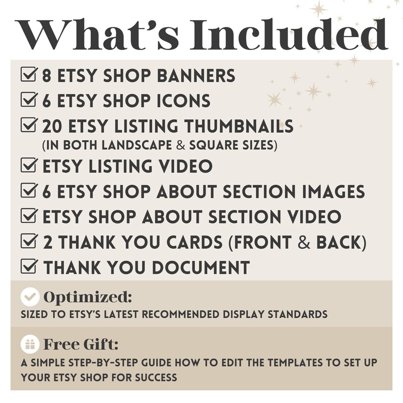 Etsy Shop Kit for Etsy Sellers, Etsy Shop Banners, Shop Icons, Listing Thumbnails, Canva Templates for Etsy Shop, Marble Design, Etsy Shop Setup, Graphics for Small Business