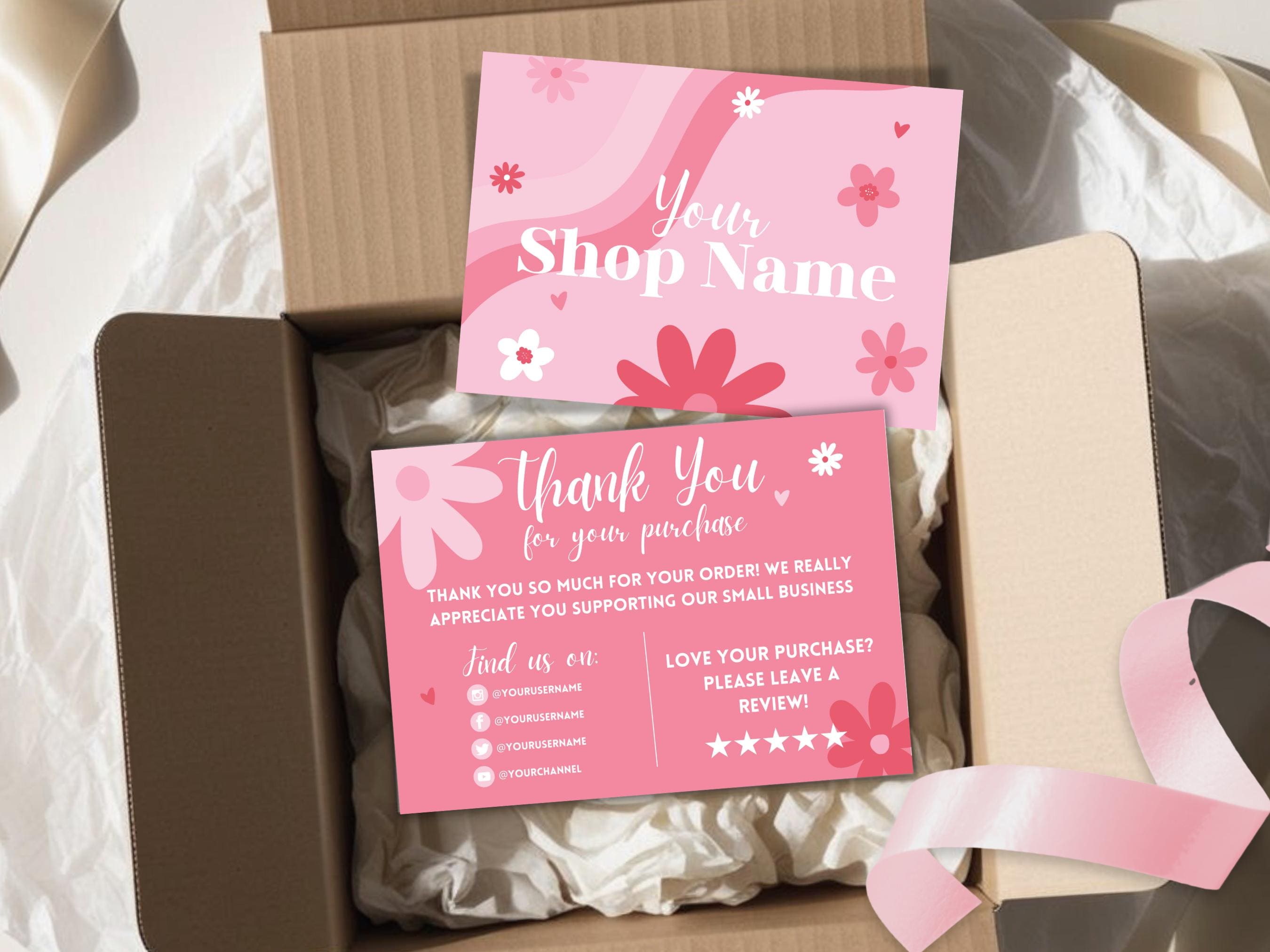 Thank you for your purchase cards - Etsy 日本