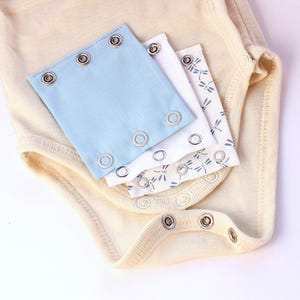 Body extension set of 3 dragonfly blue cotton