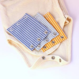 Body extension set of 3 striped cotton