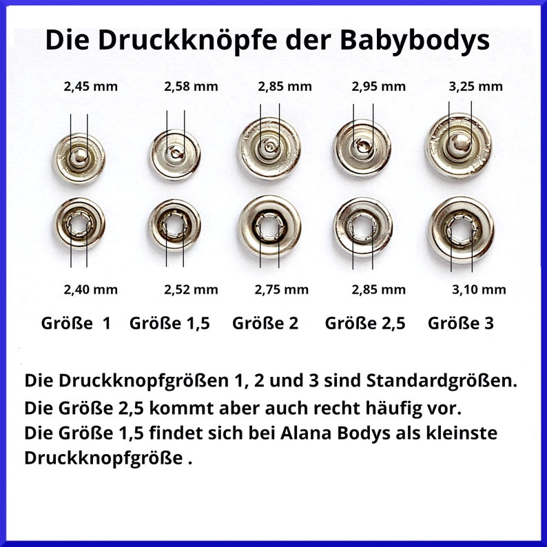 Babybodyverlängerungen Weiss 3 Stück Bild 3