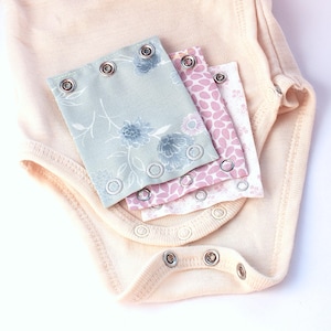 Body extension set of 3 flowers cotton