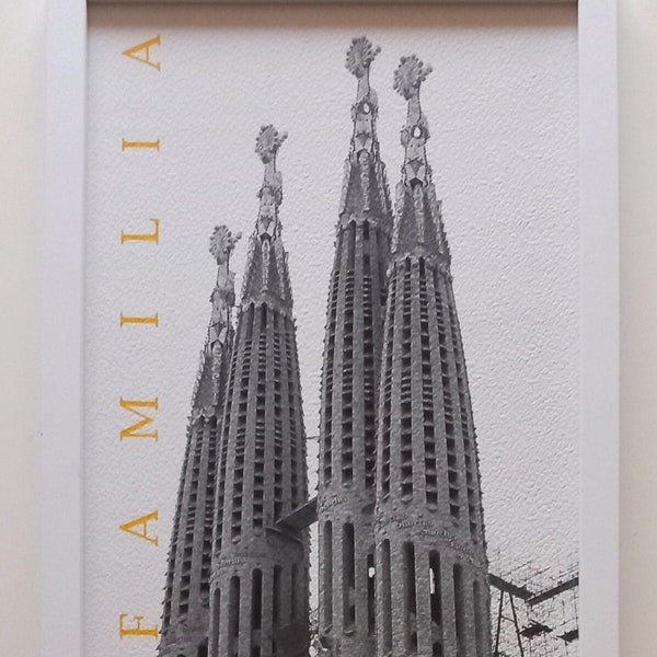 Teo Tarras – Sagrada Familia - Framed Rare Art Print