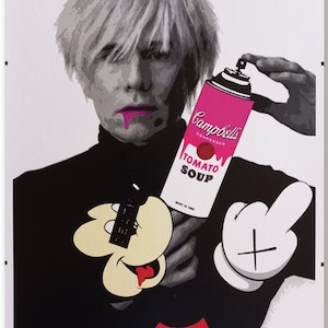 Morte NYC – Warhol Mickey – serigrafia original emoldurada