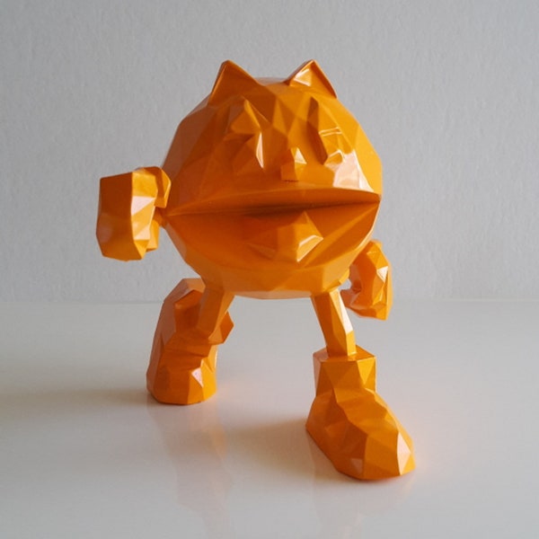 Richard Orlinski - Sculpture Pac-Man Orange