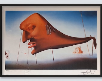 Salvador Dali – Lithography Sleep - framed