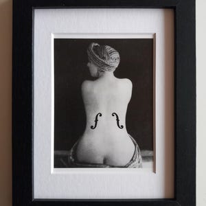 Man Ray – Le Violin d’Ingres – carte d’art encadré
