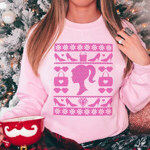 Barbie ugly 2025 christmas sweater