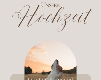 Planificador de bodas en alemán para imprimir, Planificador de bodas, Planificador, Plantilla, Carpeta de bodas, Libro de bodas, Planificador de bodas digital, Alemán