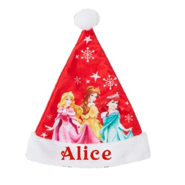 Bonnet de Noël Princesse Disney Personnalisé