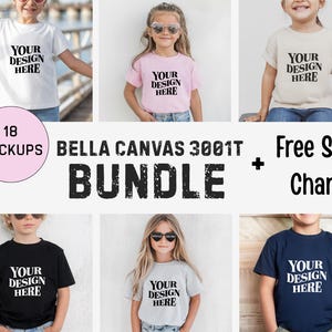 Showcase your designs with this premium Bella Canvas 3001T kids mockup bundle, featuring 18 high-resolution flat lay mockups in a wide range of colors. These mockups are perfect for designers, Etsy sellers, and print-on-demand (POD) businesses looking to professionally present their youth apparel designs. Each flat lay mockup displays the Bella Canvas 3001T toddler/youth tee in a clear, minimalistic overhead style, allowing your design to be the focus. These are JPG-only files.