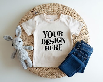Bella Canvas 3001T Mockup, Natural Bella Canvas 3001T Flat Lay Mockup, Toddler Bella Canvas 3001T Mockup, Bella Canvas 3001T Kids Mockup