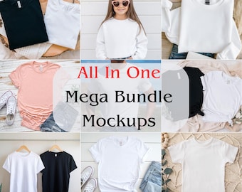 Ultimate Mockup Mega Bundle, High-Quality Shirt Mockups, Print On Demand Mockups Bundle, premium Mockup Bundle, All In One Mockup Bundle