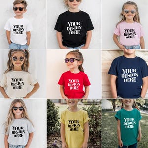 Showcase your designs with this premium Bella Canvas 3001T kids mockup bundle, featuring 18 high-resolution flat lay mockups in a wide range of colors. These mockups are perfect for designers, Etsy sellers, and print-on-demand (POD) businesses looking to professionally present their youth apparel designs. Each flat lay mockup displays the Bella Canvas 3001T toddler/youth tee in a clear, minimalistic overhead style, allowing your design to be the focus. These are JPG-only files.