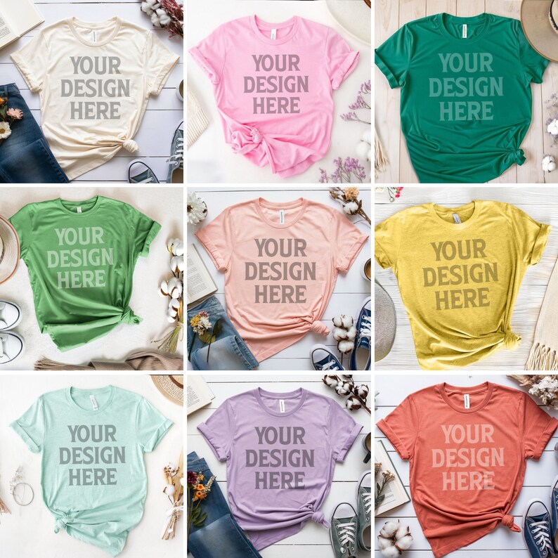 Transform the season with our Black Bella Canvas 3001 Mockup Bundle, customize this high-quality Shirt Mockup with your unique design. Sand Bella Canvas 3001 Mockup model, it's a blank slate waiting for your imagination