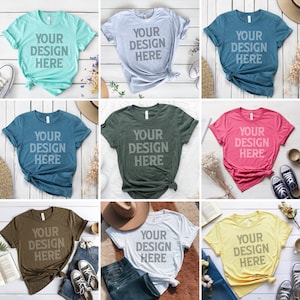 Transform the season with our Black Bella Canvas 3001 Mockup Bundle, customize this high-quality Shirt Mockup with your unique design. Sand Bella Canvas 3001 Mockup model, it's a blank slate waiting for your imagination