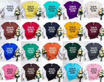 Bella Canvas 3001 Mockup Bundle, t-shirt mockup, Bella Canvas 3001 Mockups, 83 premium Bella Canvas 3001 Mockup, Print on Demand 3001 mockup