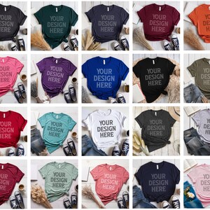 Transform the season with our Black Bella Canvas 3001 Mockup Bundle, customize this high-quality Shirt Mockup with your unique design. Sand Bella Canvas 3001 Mockup model, it's a blank slate waiting for your imagination
