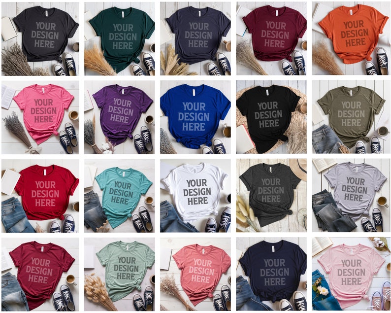 Transform the season with our Black Bella Canvas 3001 Mockup Bundle, customize this high-quality Shirt Mockup with your unique design. Sand Bella Canvas 3001 Mockup model, it's a blank slate waiting for your imagination