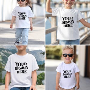 Showcase your designs with this premium Bella Canvas 3001T kids mockup bundle, featuring 18 high-resolution flat lay mockups in a wide range of colors. These mockups are perfect for designers, Etsy sellers, and print-on-demand (POD) businesses looking to professionally present their youth apparel designs. Each flat lay mockup displays the Bella Canvas 3001T toddler/youth tee in a clear, minimalistic overhead style, allowing your design to be the focus. These are JPG-only files.