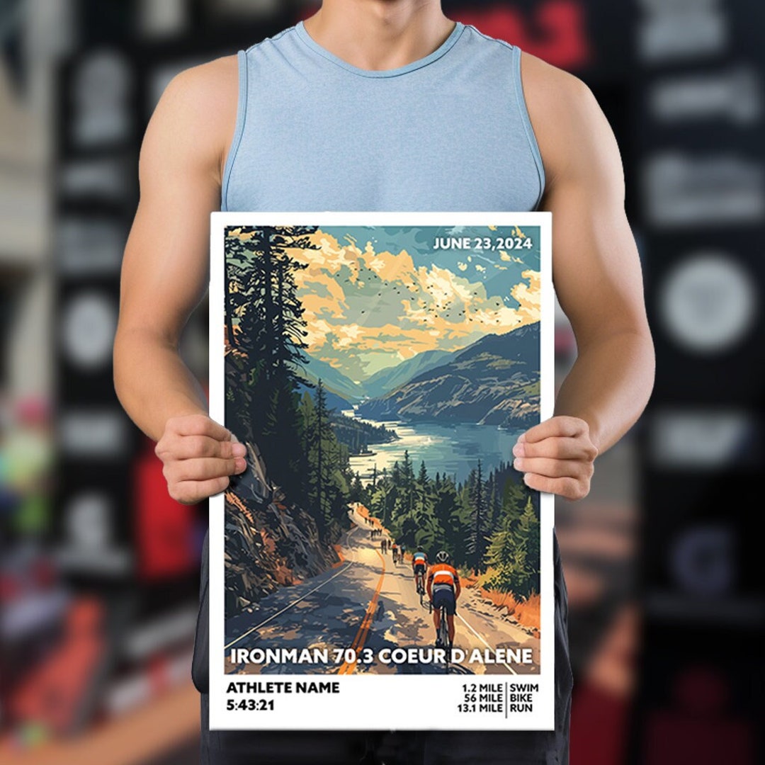 Poster Originale Ironman Hawaii 2000 – Triathlon, Vintage USA, Perfette Condizioni