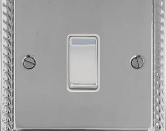 Georgian Polished Chrome 1 Gang Switch