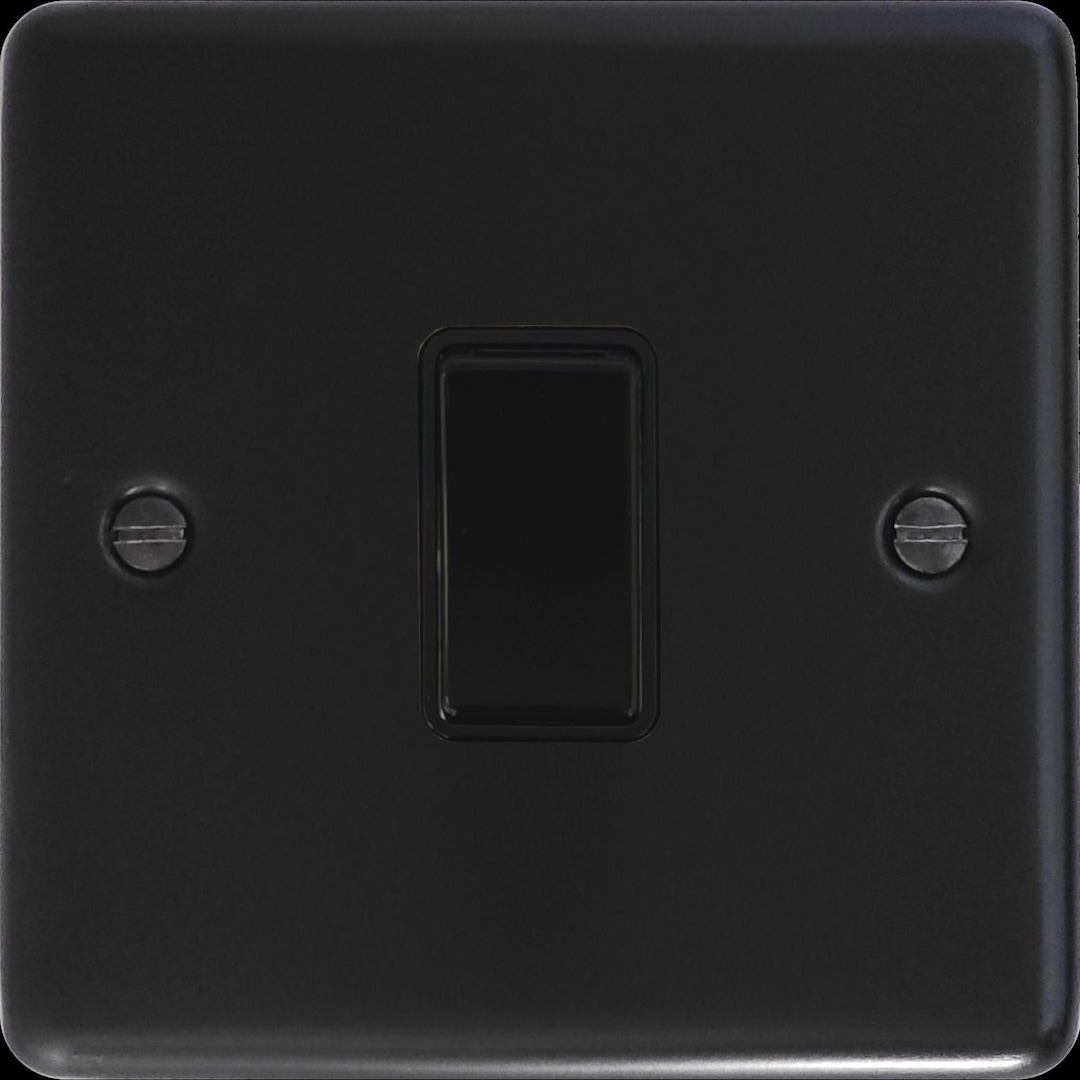 Matt Black Light Switch (1 Gang/black Switch) - Etsy