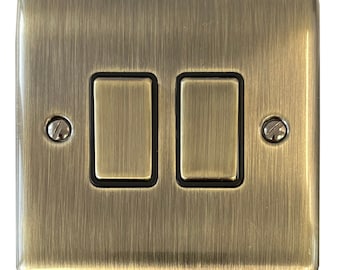 Antique Brass Switch (2 Gang)