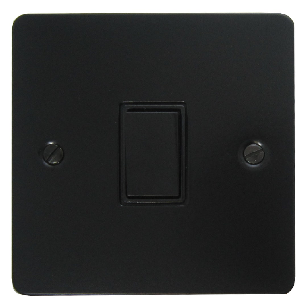 Flat Black Light Switch (1 Gang/black Switch) - Etsy