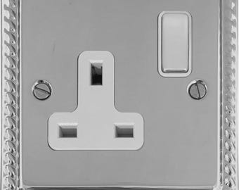 Monarch Polished Chrome 1 Gang Socket