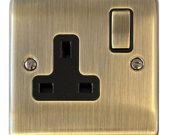 Antique Brass Socket (1 Gang)