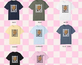 Retro Bagel Shirt Bagel Merch Bagels Crewneck Bagel Lover Gift