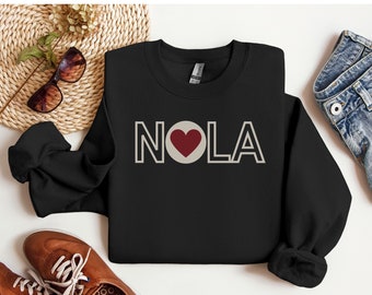 New Orleans Sweatshirt, New Orleans Vacation Sweatshirt, Vacation to NOLA, Traveller Christmas Gift, City Sweatshirt, Bachelorette Gift