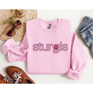 Sturgis South Dakota Sweatshirt Unisex Crewneck Biker Graphic Sweater Motorcycle Lover Gift Sturgis Rally Apparel Harley Davidson Fan