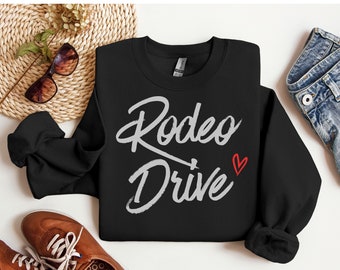 Rodeo Drive Sweatshirt, California Sweatshirt, Vacation to California, City Sweatshirt, Famous US Streets Sweatshirt