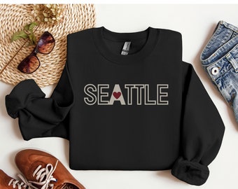 Seattle Sweatshirt, Seattle Vacation Sweatshirt, Vacation to Seattle , Traveller Christmas Gift, City Sweatshirt, Care Package Gift