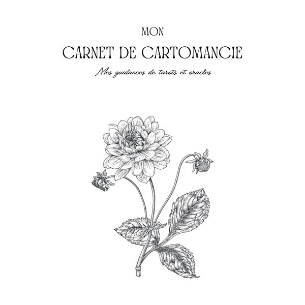 Carnet de Cartomancie à remplir - Modèles de tirages quotidiens Tarots et Oracles