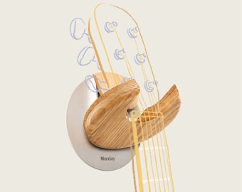 Cintre pliable pour guitare tout simplement esthétique Monday - Support mural, support pour guitare, crochet pour guitare, support mural pour guitare, crochet mural pour guitare, cadeau guitare
