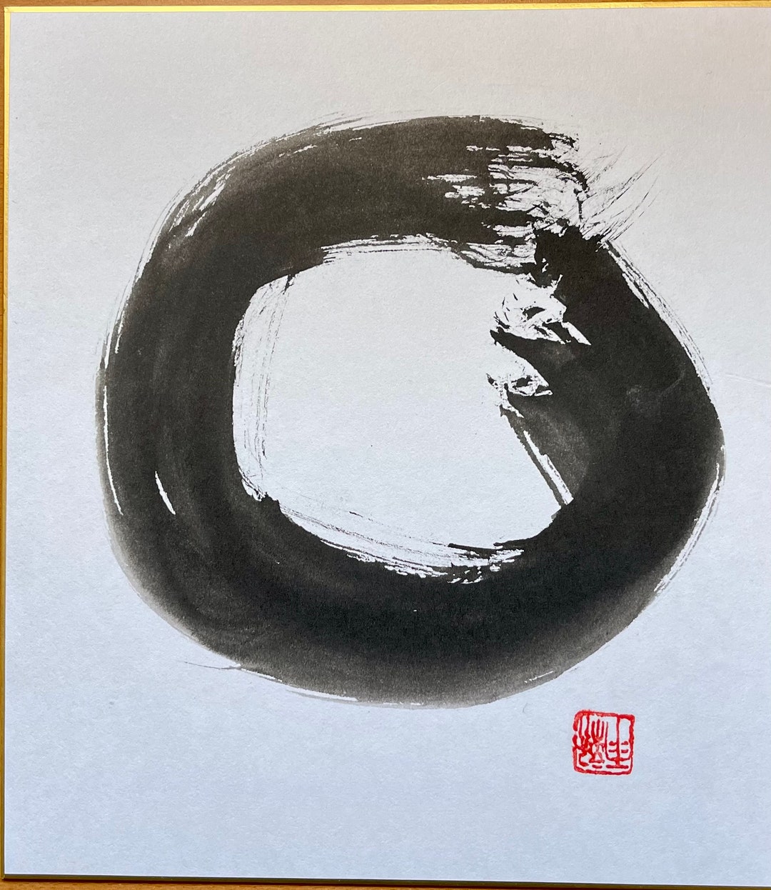 Enso Circle. Original Zen Painting. Sumie, Zen Circle, Zen Wall Art ...