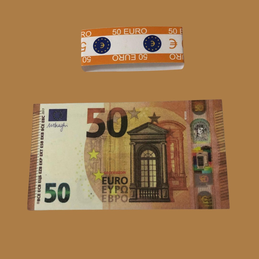 Prop Money Realistic 50 Euro for Videos and Photos Prop Party Money A1 Quality Fake Euro 100 Pcs