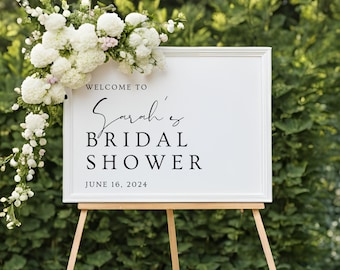 Custom Bridal Shower Welcome Sign Decal | Mirror, Acrylic, Wood