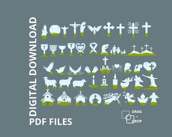 Christian Canva Frames: Photo Collage Sublimation Design (PDF)