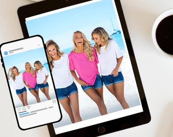 Maquette de t-shirt de plage Bachelorette : groupe de mariage (téléchargement numérique)