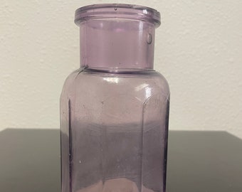 Rare Antique Hexagon Amethyst Heinz Mustard Jar