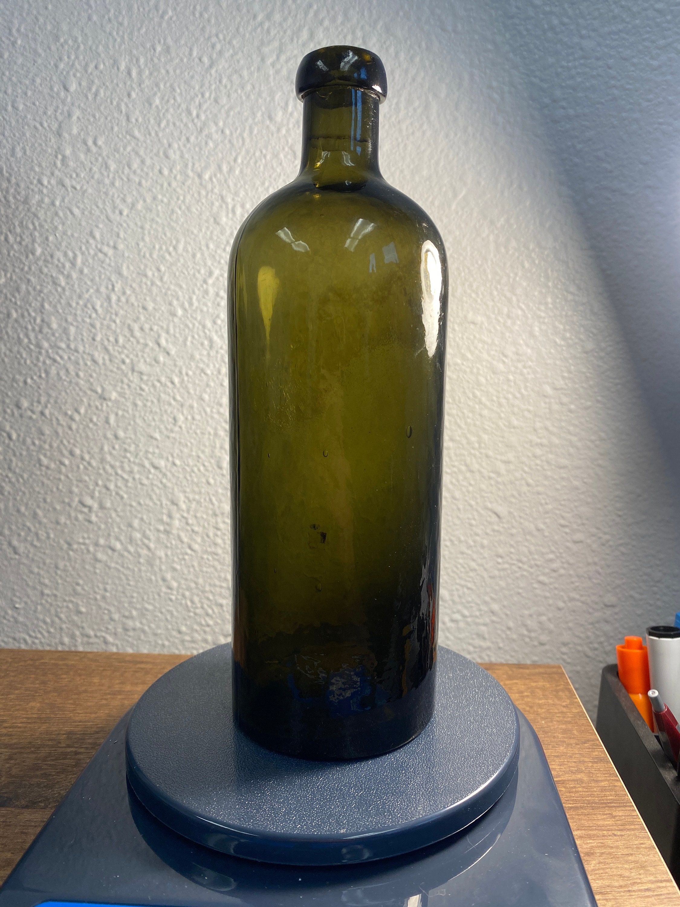 Antique Hunyadi Janos Saxlehner's Bitterquelle Forest Green Mineral