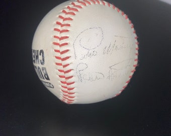 El lanzador del Salón de la Fama Pedro Martínez y Pedro Astacio autografiados 1992 Albuquerque Dukes Baseball