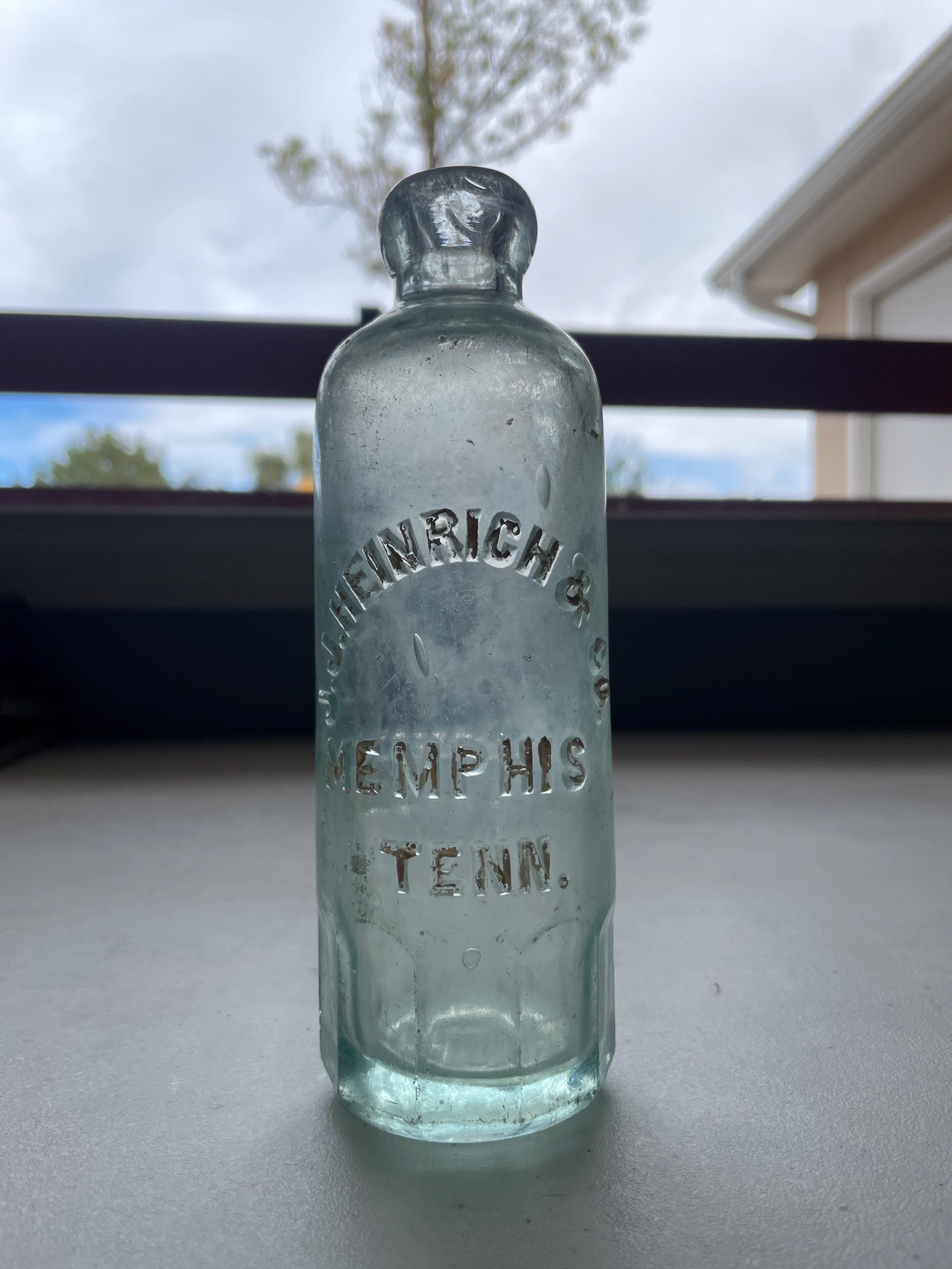 J.J. Heinrich & Co. Hutchinson Soda Bottle From Memphis