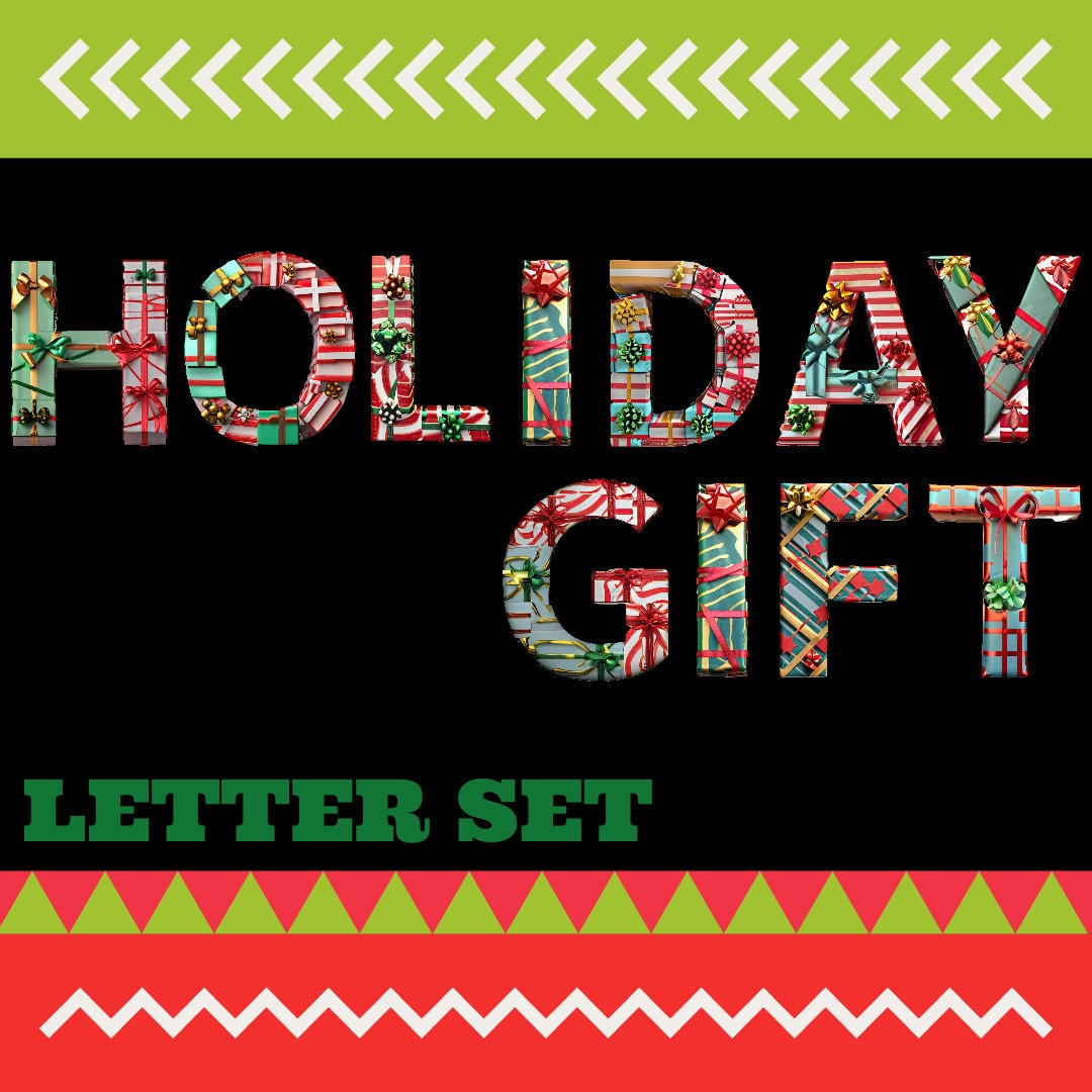 Festive Holiday Gift Letter Set - Etsy